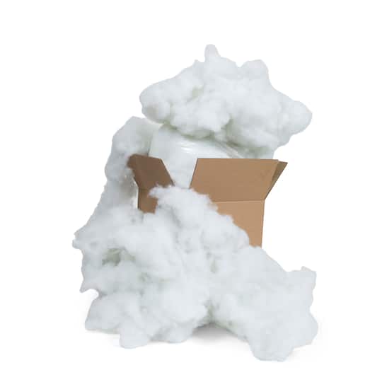 Poly-Fil® Premium Polyester Fiber Fill, 25lb. in White | 25 lb | Michaels®